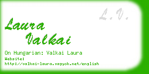 laura valkai business card